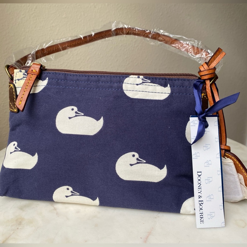 Dooney & Bourke - VINTAGE - NEW w/tags blue and white Wonder Duck Small bag